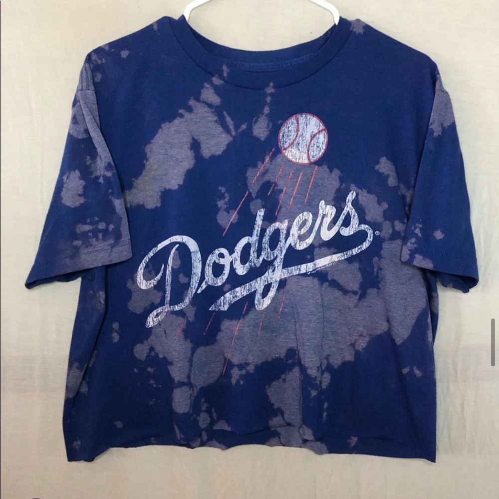 Los Angeles Dodgers short sleeve crop top